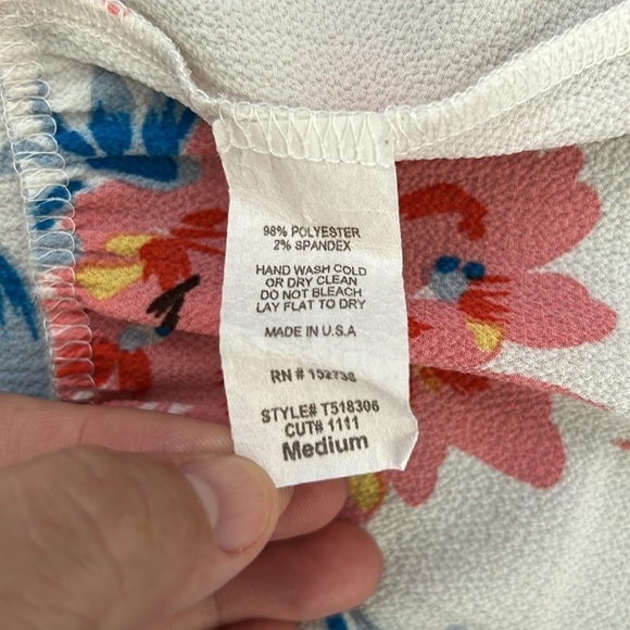 Karlie Floral Peplum Cami Racerback Halter Top - Picture 8 of 8